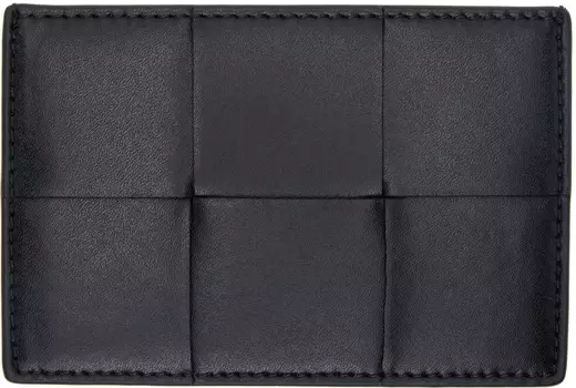 Черный чехол для кредитных карт Bottega Veneta