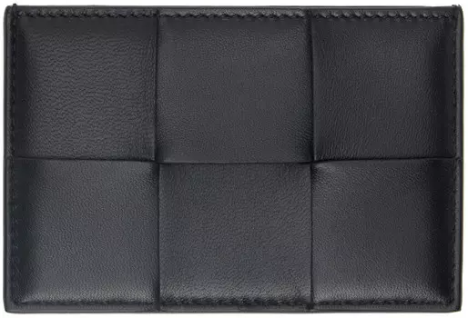 Черный чехол для кредитных карт Bottega Veneta