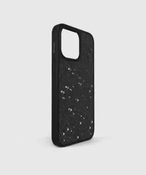 Черный чехол для мобильного телефона, совместимый со смартфоном High, iPhone 15 Pro Max Swarovski, черный