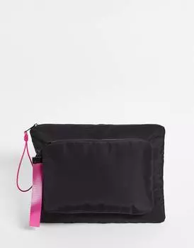 Черный чехол для ноутбука со съемным чехлом ASOS DESIGN