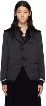 Черный - Черный пиджак Comme des Garcons с необработанными краями Comme des Garons