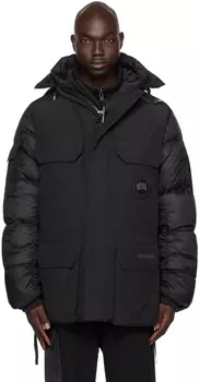 Черный - Черный пуховик Black Label Expedition Canada Goose