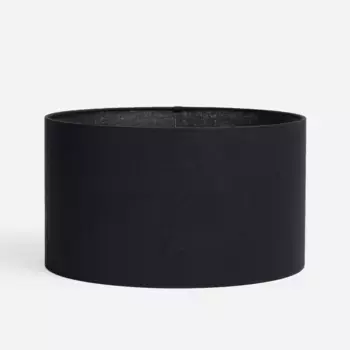 Черный цилиндрический абажур из 100% льна Nimes El Corte Ingls, черный