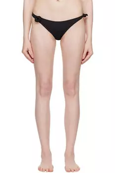 Черный цветочный бикини-низ Coperni