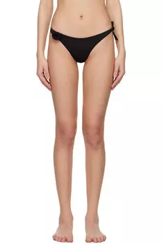 Черный цветочный бикини-низ Coperni