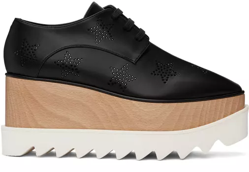 Черный - Дерби на платформе Elyse Crystal Star Stella McCartney