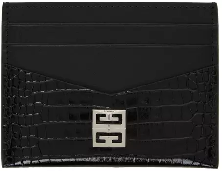 Черный держатель для карт Croc 4G Givenchy