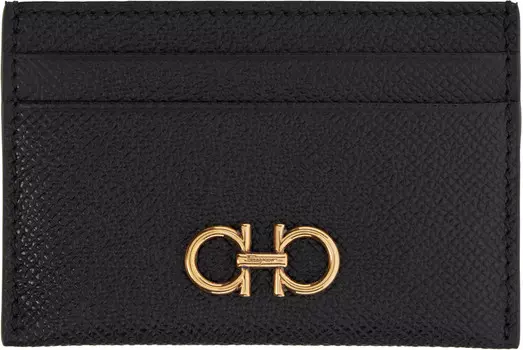 Черный держатель для карт Gancini Ferragamo, Nero/Nero