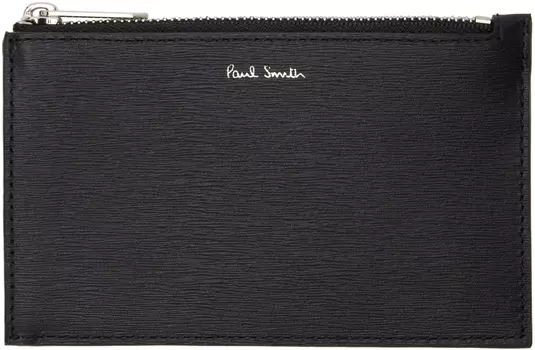 Черный держатель для карт с цветными блоками Paul Smith