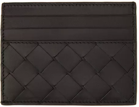 Черный держатель кредитной карты Bottega Veneta