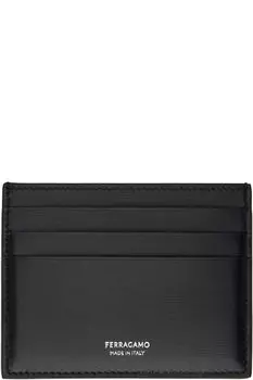 Черный держатель кредитной карты Ferragamo