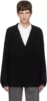 Черный дутый кардиган Th products