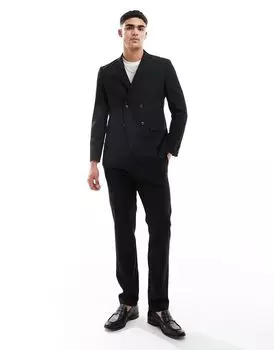 Черный двубортный пиджак Jack & Jones Premium