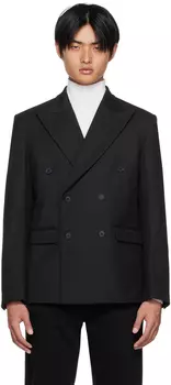 Черный двубортный пиджак MISBHV