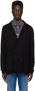 Черный двубортный пиджак Paul Smith