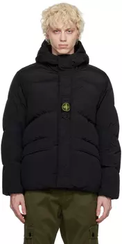 Черный двусторонний пуховик Черный Код поставщика: 791542719 Stone Island