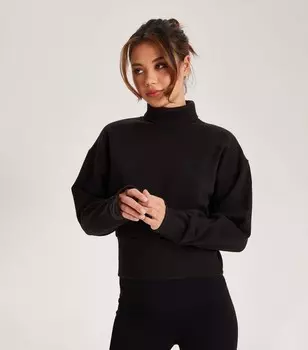 Черный джемпер с высоким воротником в рубчик Urban Bliss Urban Bliss, черный