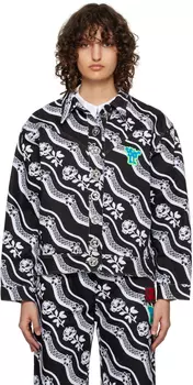 Черный - Джинсовая куртка Larkspur Rose Chopova Lowena