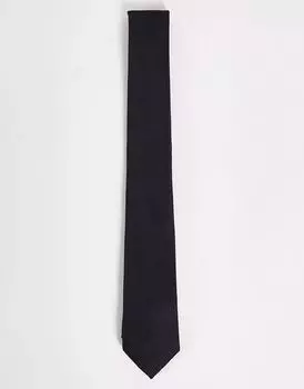 Черный фактурный галстук ASOS