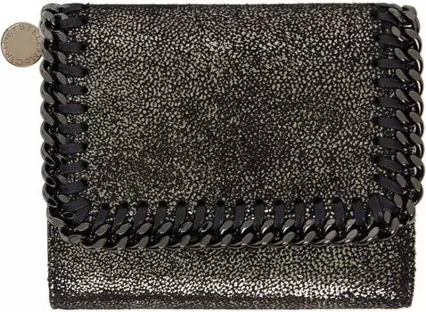 Черный Falabella Маленький кошелек с клапаном Stella McCartney