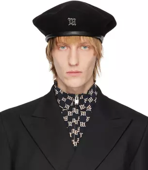 Черный фирменный берет MISBHV