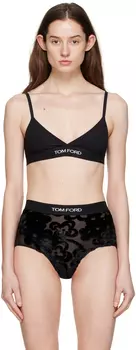 Черный фирменный бюстгальтер TOM FORD