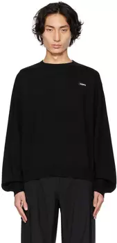 Черный фирменный свитер Coperni