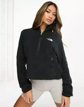 Черный флисовый флис на молнии 1/4 North Face Polartec The North Face