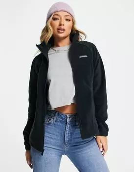 Черный флисовый флис на молнии Columbia Benton Springs