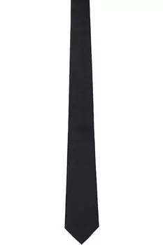 Черный галстук из жаккардового шелка Barocco Versace