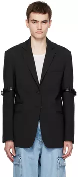 Черный гибридный пиджак Coperni