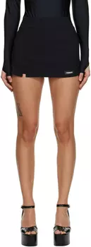 Черный гибридный шорт Coperni