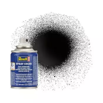Черный глянец, Paints - Spray Color (Revell)