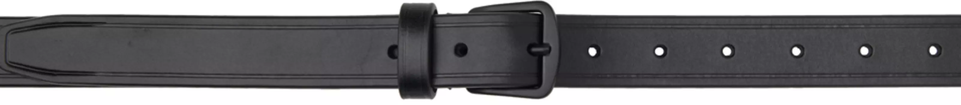 Черный гнутый ремень Ann Demeulemeester