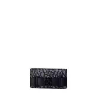 Черный хлопковый кошелек Armani Exchange