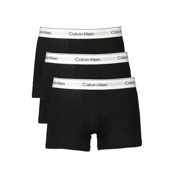 Черный хлопковый мужской боксёрский трио Calvin Klein