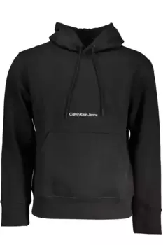 Черный хлопковый мужской свитер Calvin Klein