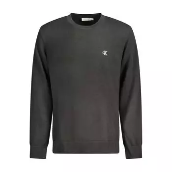 Черный хлопковый мужской свитер Calvin Klein