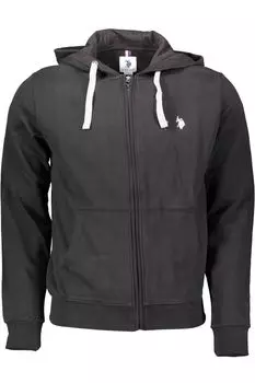 Черный хлопковый мужской свитер U.S. Polo Assn.