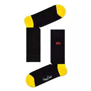 Черный хлопковый носок Happy Socks
