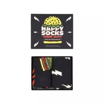 Черный хлопковый носок Happy Socks