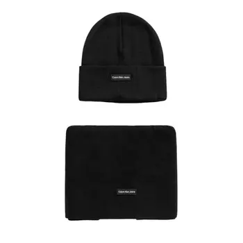 Черный хлопковый шарф Calvin Klein Jeans