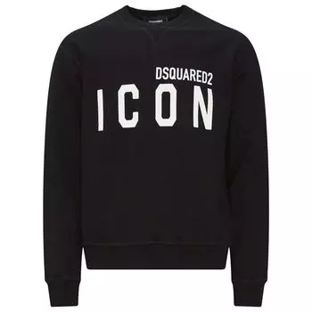 Черный хлопковый свитер Dsquared2