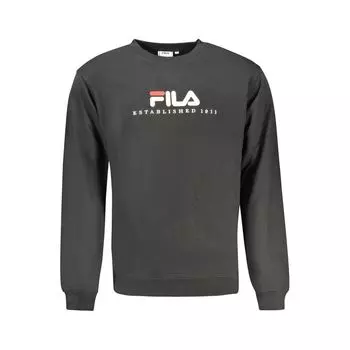 Черный хлопковый свитер Fila