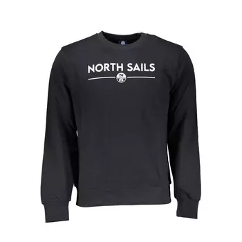 Черный хлопковый свитер North Sails