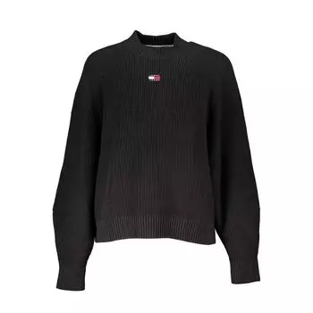 Черный хлопковый свитер Tommy Hilfiger