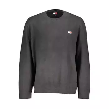 Черный хлопковый свитер Tommy Hilfiger