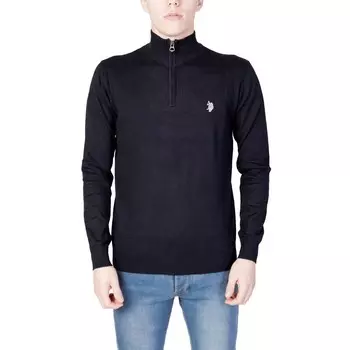 Черный хлопковый свитер U.S. Polo Assn.