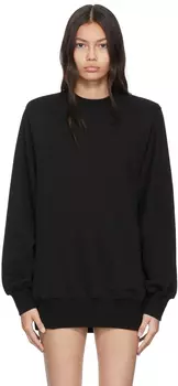 Черный хлопковый свитшот WARDROBE.NYC