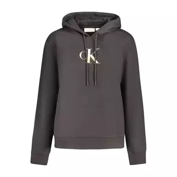 Черный хлопковый женский свитер Calvin Klein